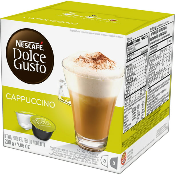 Nescafe Dolce Gusto Cappuccino Coffee Pods, 16 Count - Walmart.com ...