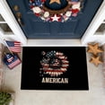 thumbnail image 6 of Kbndieu 4th of July Door Mat Patriotic Red White Blue American Flag Outdoor Entrance Mats Memorial Day Welcome Doormat for Front Door Nonslip Independence Day Decor for Porch Entryway, 6 of 6