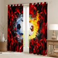 thumbnail image 7 of Erosebridal Kids Football Sport Black Out Curtains,Soccer Ball Games Curtains Pack of 2 (42x63 Each) For Boys, 7 of 7