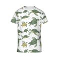 thumbnail image 4 of Wukai Cute Turtle Youth Unisex Short Sleeve T-Shirt for Boys, Girls, Teens, and Kids-X-Small, 4 of 7