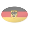 thumbnail image 1 of CafePress - German Government Flag - Sticker (Oval), 1 of 1