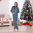 thumbnail image 6 of Stellar Patterns on Strings Adult onesie Pajamas, Crystal Velvet Ultra Soft Warm Jumpsuit for Men and Women, 6 of 7