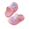 thumbnail image 2 of MDUKONU Toddler Boys Girls Garden Clogs Cartoon Slides Shoes On Slipper Water Sandals For Little Kids Light Purple2, 2 of 8