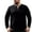 Black, variant on ZCFZJW Mens Henley Shirts Casual Big and Tall Long Sleeve Basic Athletic Solid Color Pullover Tops Trendy Regular Fit Comfy Workout Sweatshirts Army Green L