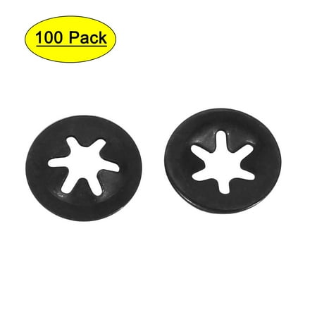 

Unique Bargains 100 Pcs 3mm x 9mm Internal Tooth Starlock Star Lock Locking Washers