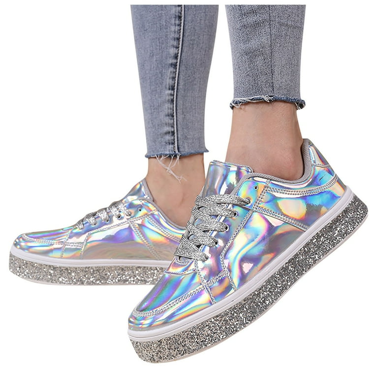 QYZEU Women's Shoes Sneaker Heels for Women Women's Leather