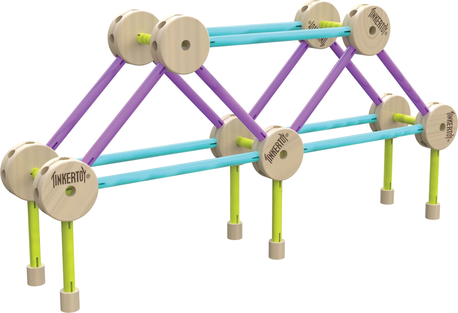 tinkertoy deluxe wood building set