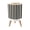 Color 1, variant on Small Trash Can with Lid Vertical Green White Striped 1.8 Gallon Dog Proof Trash Can Round Garbage Can Waste Bin Wastebasket for Bathroom Bedroom Living Room
