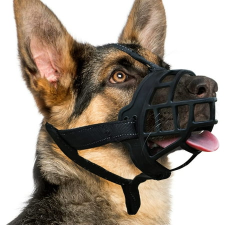 Dog Muzzle Silicone Basket Muzzle for Small Medium Large Dogs Soft Cage Muzzle Prevent Biting Chewing Allow Drinking Panting Suitable for German Shepherd Walmart