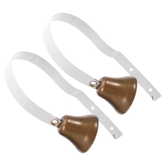 Mobestech 2-Pack Vintage White Dog Doorbells for Wall Mount with Clear and Loud Jingle Sound, Elegant Pet Training Bells