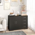 thumbnail image 2 of HOMCOM Buffet Armoire de Rangement avec Armoire à 2 Portes et 4 Tiroirs, 2 of 10