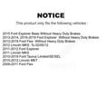 thumbnail image 2 of CMX Front Rear Ceramic Brake Pads Kit for Car Ford Explorer Flex Taurus Lincoln MKT MKS KCX-100003, 2 of 9