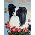 thumbnail image 1 of 11 x 15 Po Papillon Noir et Blanc en Roses Drapeau Jardin Taille, 1 of 1