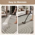 thumbnail image 3 of SIXHOME 9'x12' Outdoor Patio Rug, Geometric Indoor Outdoor Area Rug with Arch Stripe Pattern for Deck, Porch, Backyard, RV, Garden, Gray, 3 of 8