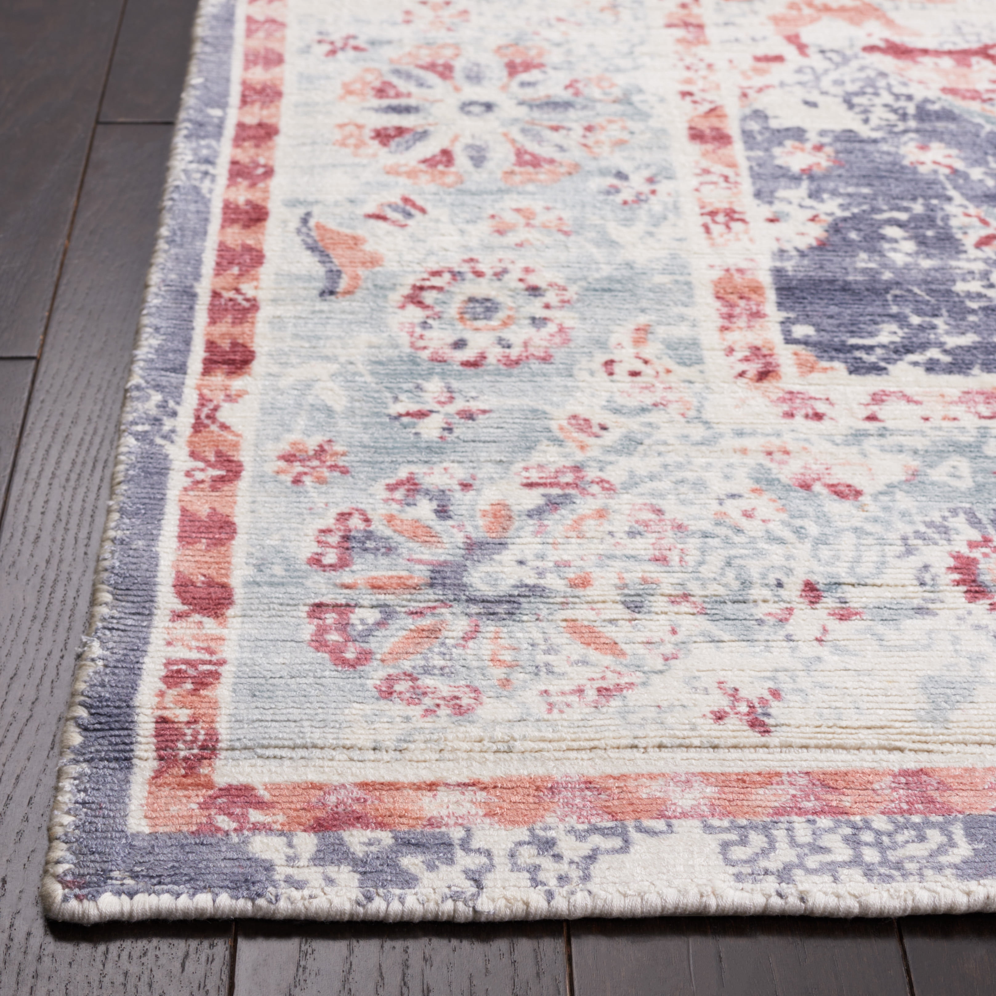 Safavieh Mirage Moema Floral Area Rug, Blue/Copper, 6' x 9'