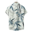 thumbnail image 5 of ZZwxWA Hawaiian Button Down Shirts for Men Short Sleeve Tropical Print Tops Casual Loose Summer Beach Holiday Basic Tees 2025 Holiday Gift Finder, 5 of 5