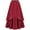 01 Red, variant on Weiqiqre Maxi Skirts for Women Maxi Skirts for Women High Waist Renaissance Skirt Long Skirt with Pockets