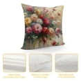 thumbnail image 4 of JEUXUS Printed on Both Sides Flowers Elegant Floral Pictures Red Yellow Pink Blossom Short Plush Pillowcase (Universal 1) White, 4 of 5