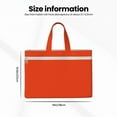 thumbnail image 3 of Easygdp Orange Canvas Document Bag File Bag Handle Business Briefcase Bag A4 File Organizer Organizer Handbag Briefcase, 3 of 8