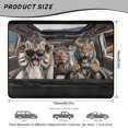 thumbnail image 7 of XYZCANDO Funny Tiger Rear Cargo Protector 29" x 39", All-Weather Polyester Trunk Liner with Non-Slip Backing, Durable Easy Install Mat for SUVs, Sedans and Trucks, 7 of 7