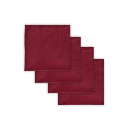 

Design Imports India Linen Napkins Cranberry - Set of 4