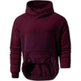 thumbnail image 3 of Thermal Hoodies for Men with Front Pocket Fleece Lined Long Sleeve Sweatshirts Mens Casual Solid Color Loose Pullover Athletic Workout Hoodie Tops, 3 of 3