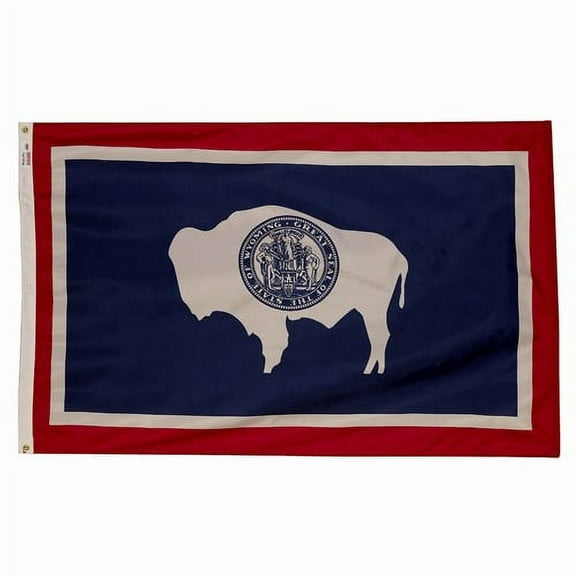 4x6' POLYWAVEZ WYOMING POLY II FLAG CH&G