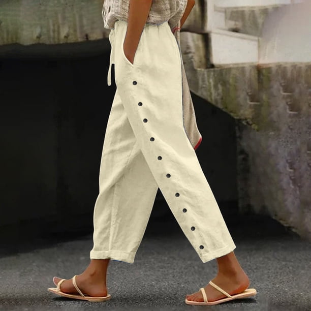 WILLBEST Pantalones Casuales de Mujer Para Uso Diario: Pantalones Largos Versátiles Diseñados Para Brindar Comodidad, Moda y Fácil Cuidado, Ideales Para Combinar Con Camisetas En Verano.