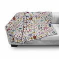 thumbnail image 3 of Birthday Soft Flannel Fleece Blanket, Dotted Spirals Stars Hearts Musical Notes Surprise Present Boxes Pattern Smiling, Cozy Plush for Indoor and Outdoor Use, 60" x 80", Multicolor, by Ambesonne, 3 of 6