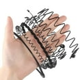 thumbnail image 6 of Metal Iron Headband For Men And Women Unisex Black Hair Accessory With 5mm Width Ideal For Sports And Fashion Wear, 6 of 8