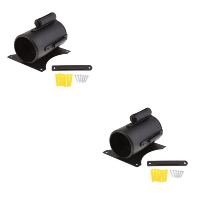 relayinert and Space-Saving 3 Meter Retractable Belt Queue Crowd Control Barrier Black 2Set