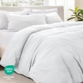 thumbnail image 6 of Bare Home Washed Duvet Cover Set - Ultra-Soft - Premium 1800 Collection - 3 Piece - Oversized King, White, 6 of 8