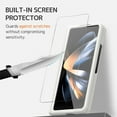 thumbnail image 4 of Compatible Samsung Galaxy Z Fold 3 Case with White S Pen & Pen Holder,Hinge Protection Case for Samsung Z Fold 3 Case with Stand,Samsung Fold 3 5g Case Screen Protector Z Fold 3 Phone Case White, 4 of 14