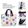thumbnail image 4 of FORMRS 16" Laptop Bag Carrying Sleeve Case with Handle Travel Shoulder Briefcase, Yellow Retro Round, 4 of 8