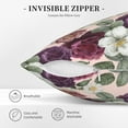 thumbnail image 5 of Square Throw Pillow Covers with Core, Vintage Elegant Rose Pillows for Sofa Beds, 18"x18", 5 of 9