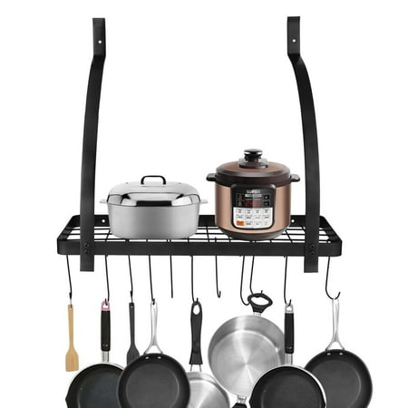 Kitchen Wall Pot Storage Rack With Hook Cookware Utensils Pan Shelf Kitchen Wall Pot Storage Rack With Hook Cookware Utensils Pan Shelf Organizer