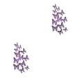 thumbnail image 1 of Baohd Add Of Color With Colorful Butterflies Wall Stickers Decorative Butterflies Simulated Butterflies Home Decor LK12 Purple 2Set, 1 of 6