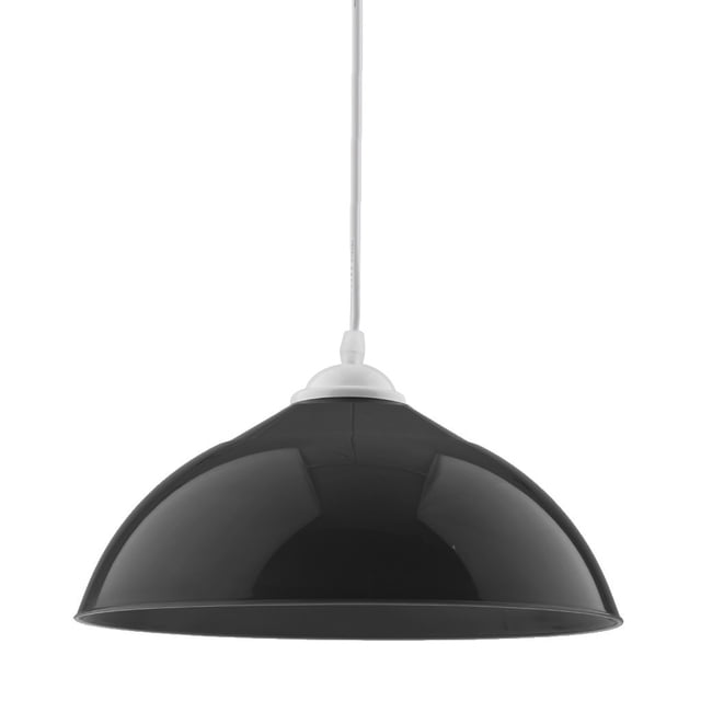 TISHITA Semi-circular Ceiling Light Shade Cover Pendant Lampshade Fixture Black