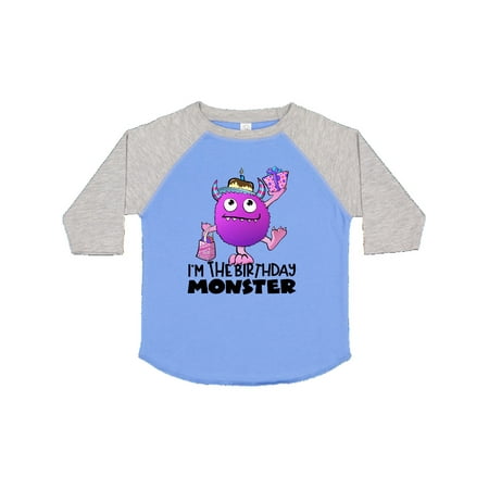 

Inktastic I m the Birthday Monster- Purple Gift Toddler Boy or Toddler Girl T-Shirt