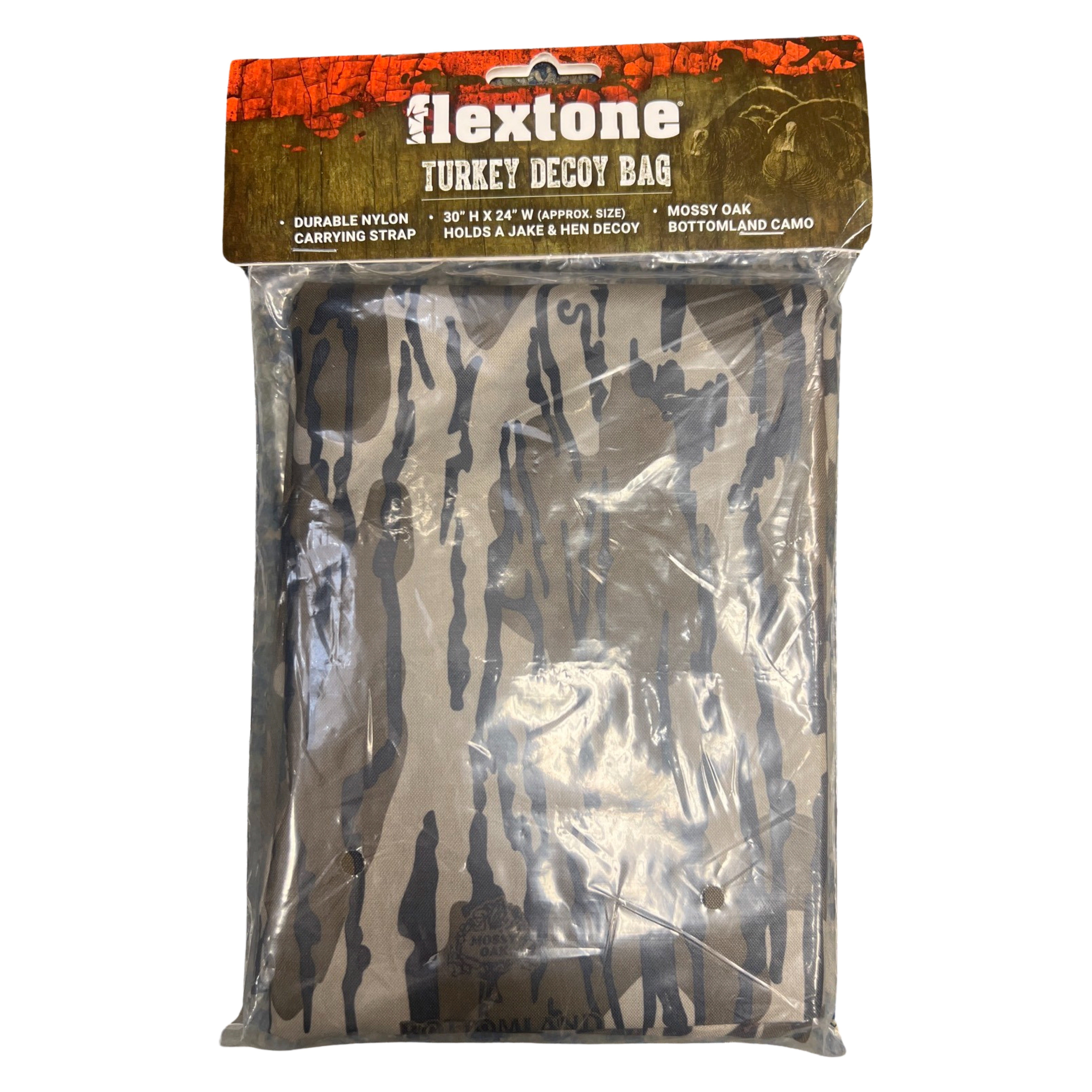 Flextone Turkey Decoy Bag, Mossy Oak Bottomland