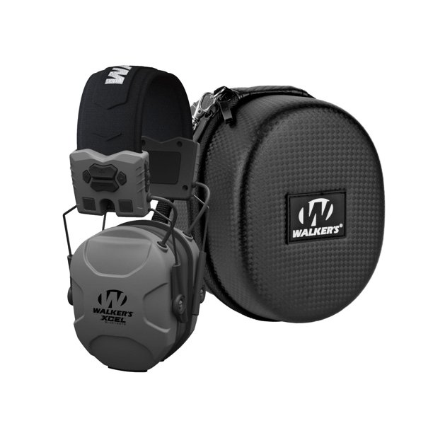 Walker's XCEL 500BT Digital Electronic Muff And Protective Case Bundle