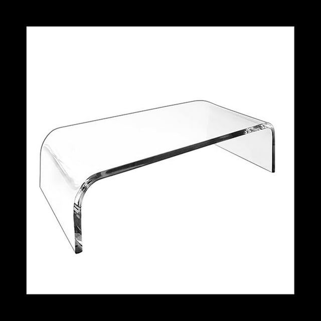 Computer Monitor Heightening Rack Acrylic U-Shaped Display Rack Desk Rack Laptop Rack for Office Home Desktop,1 x Monitor Stand,transparent