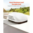 thumbnail image 6 of VEVOR RV Air Conditioner, 13500 BTU Non-Ducted Rooftop RV AC Unit, 65 dB Quiet Design, Including Air Distribution Box, Operation Panel and Installation Hardware, for Campers, Vans, Trailers, White, 6 of 9