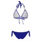 thumbnail image 5 of Augper Women Sexy Solid With Chest Pad without Underwire Bikini Lace Strap Split Swimwear, 5 of 7