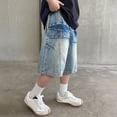 thumbnail image 6 of Boys' Fashion Boys Jean Shorts Stretch Cargo Shorts Toddler Shorts 5-6 Years Boy Clothes Summer&nbsp;Clothes, 6 of 9
