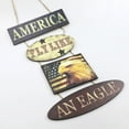 thumbnail image 4 of ZPAQI American Independence Day Sign Wood An Eagle Freedom Letters Pendant, 4 of 21