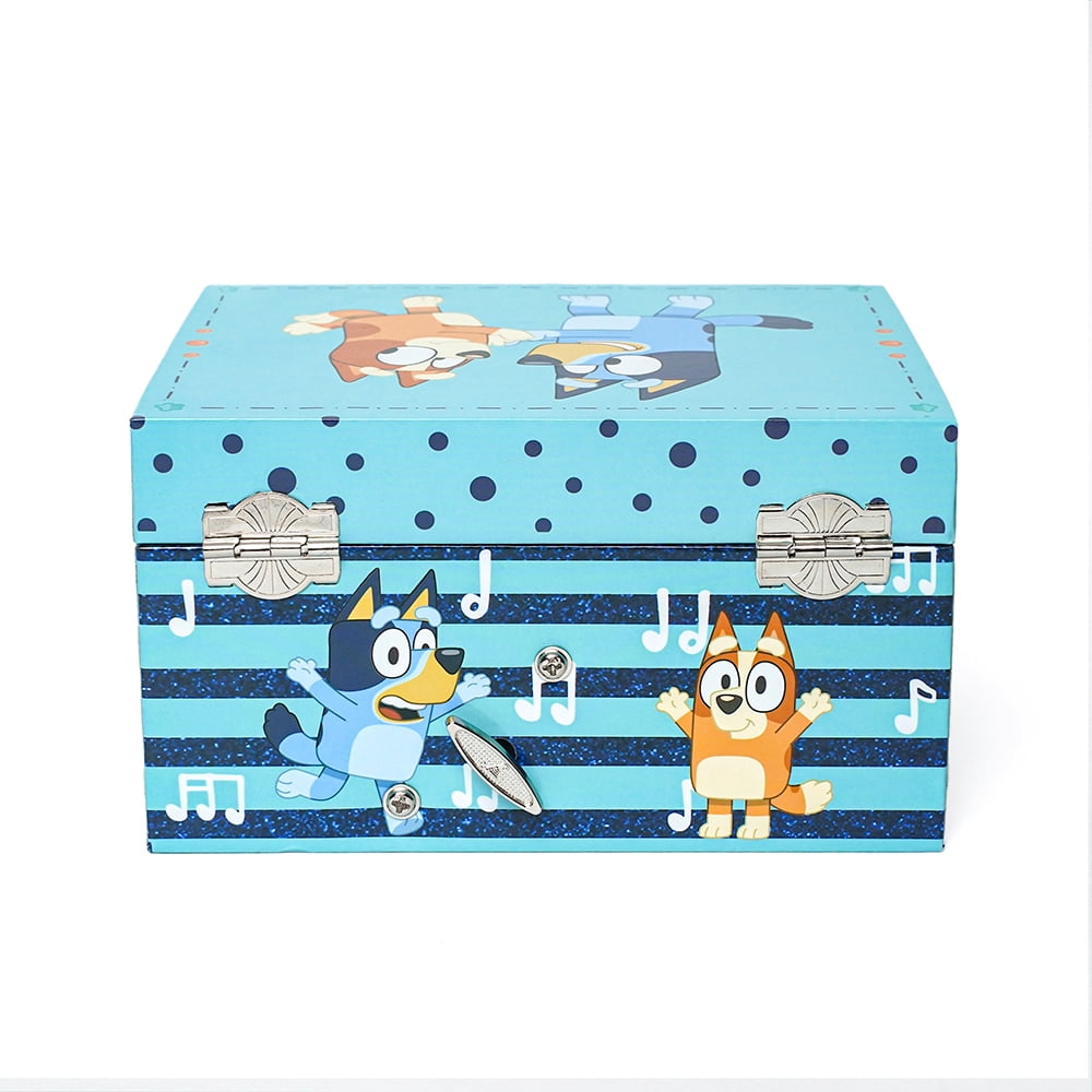 Sun-Staches Bluey Jewelry Box for Kids, Mini Treasures Organizer