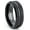 Black, variant on Metal Masters Mens Tungsten Ring Wedding Band Black Grooved Beveled Edge 8mm