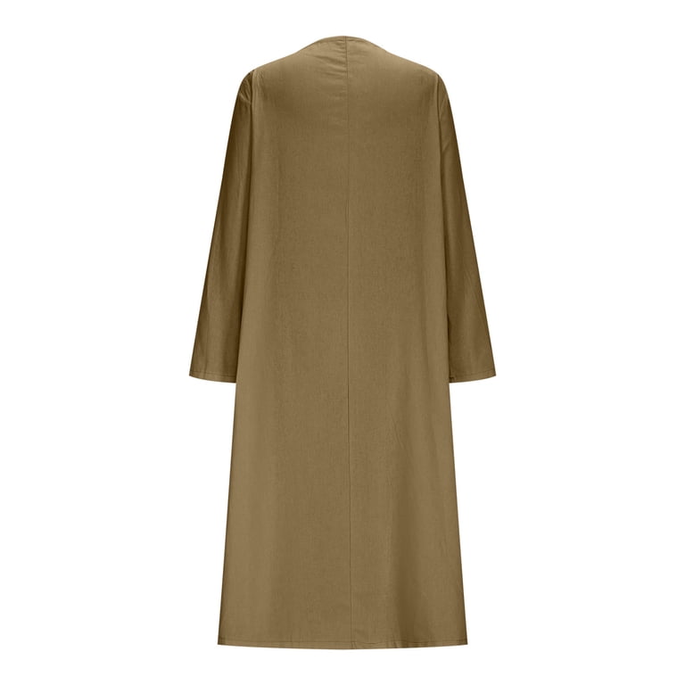 Haotags Wedding Guest Dresses for Women, Pocket Maternity Dress Casual Relaxed Fit Dress Brown Xxxl, Women's, Size: 3XL