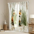 thumbnail image 3 of Manfei Cute Fox Black Out Curtains for Children, Cartoon Woodland Animal Curtains Pack of 2 (42x63 Each), Green Pine Tree Bedroom Curtains, Luxury Room Decor, 3 of 6